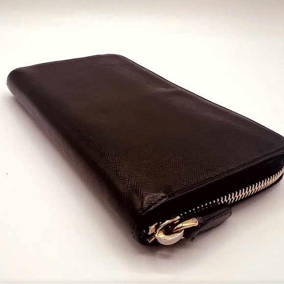 Authentic Prada Black Saffiano Zip Around Wallet - Picture 10 of 11